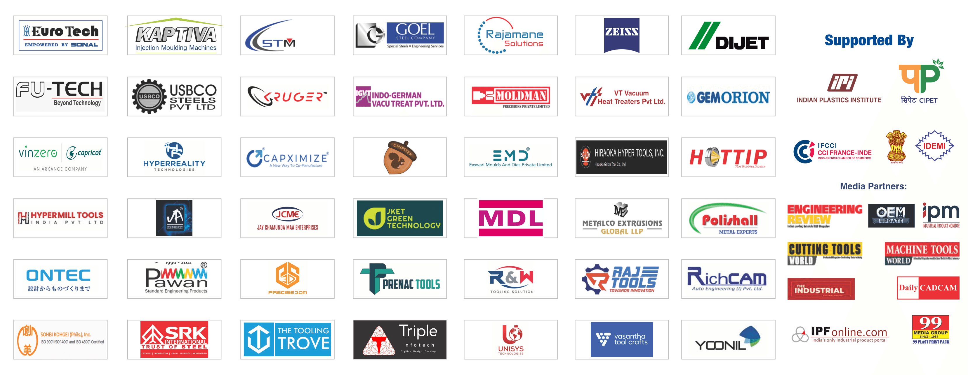 Our Past Exhibitors Banner